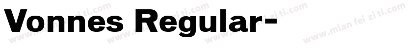 Vonnes Regular字体转换